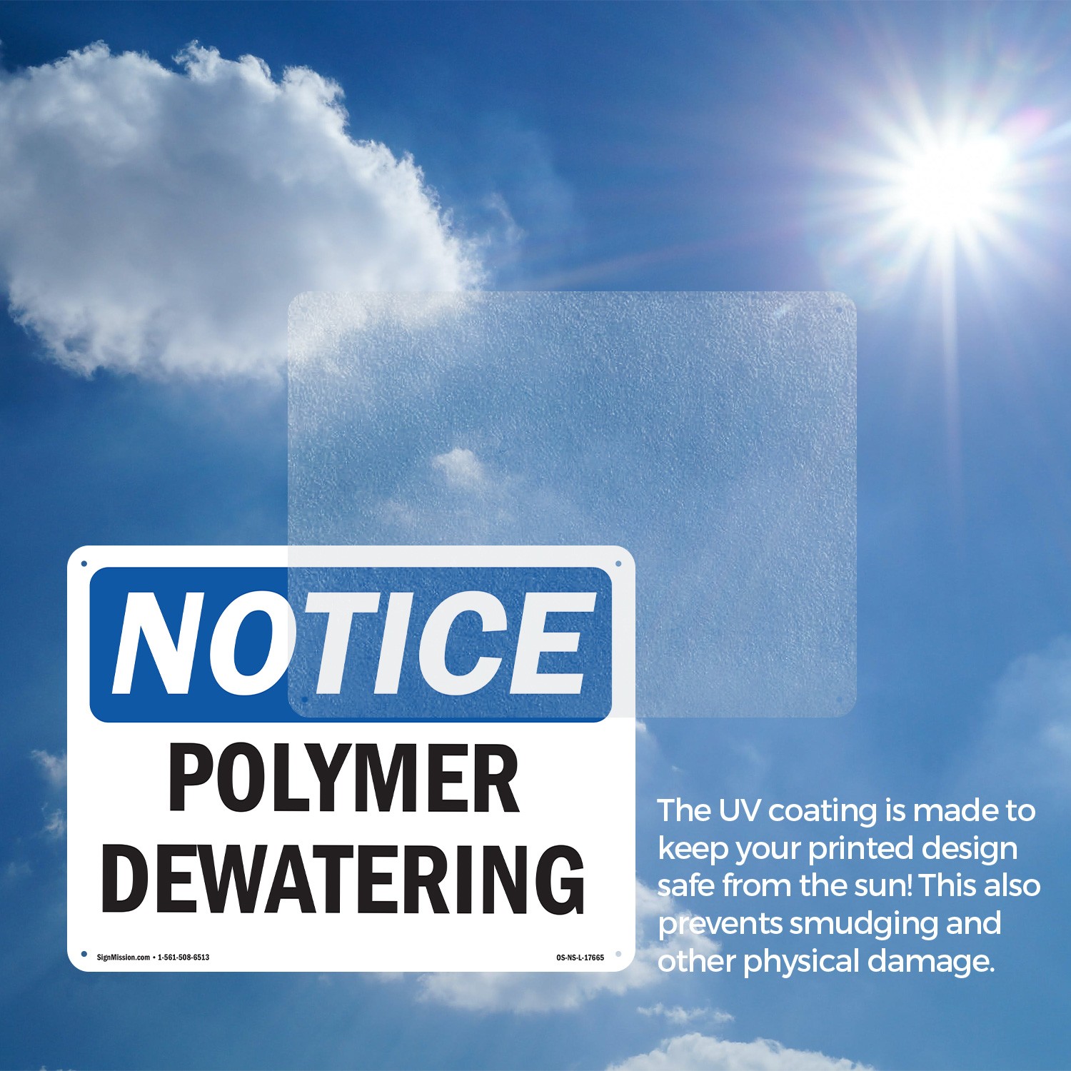 Polymer Dewatering OSHA Notice Sign Metal, Plastic, Or Decal – 5 or 10 Pack