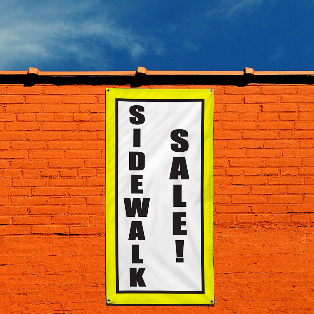 Vertical Vinyl Banner Multiple Sizes Sidewalk Deal! Promotion Business Business