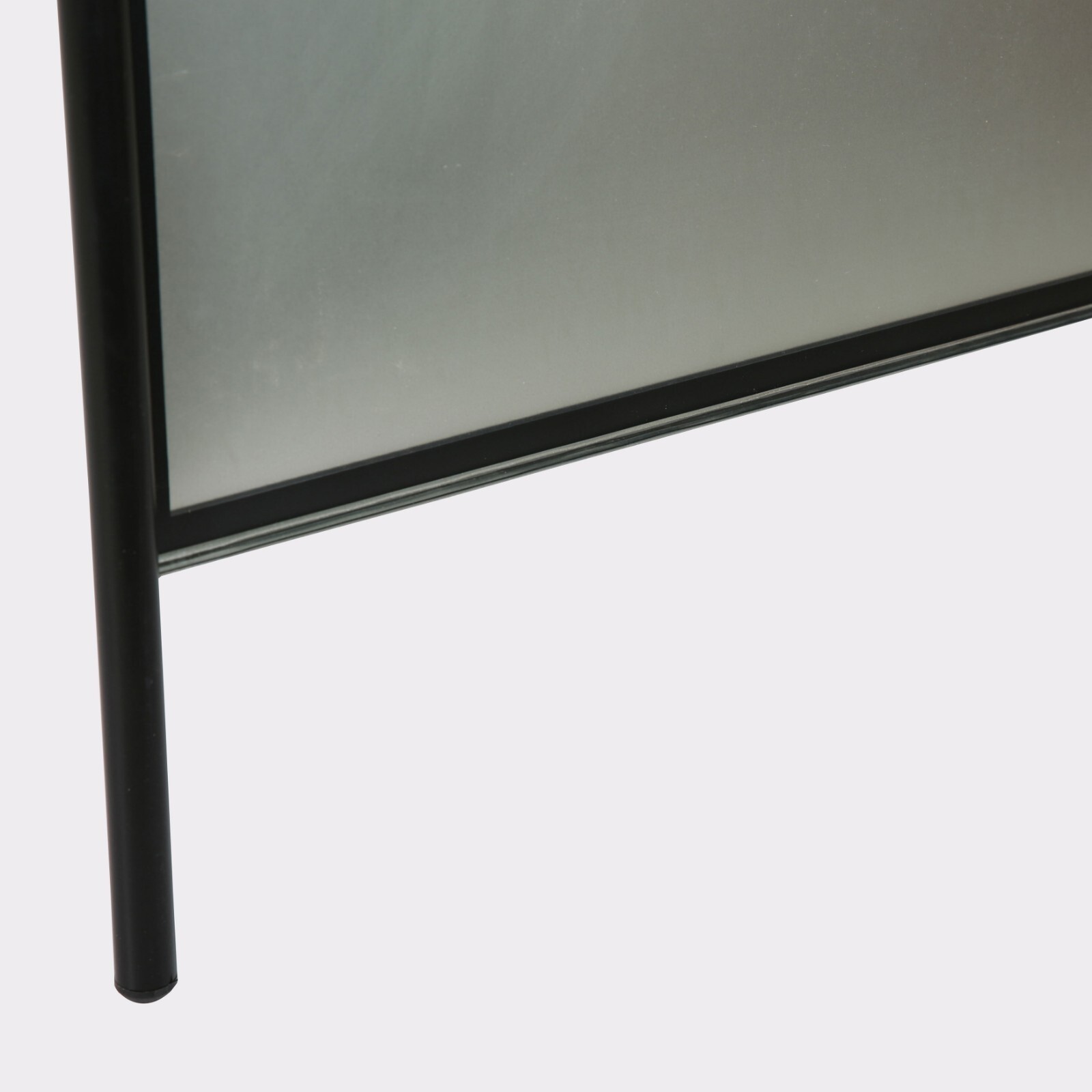 Sandwich Board Sidewalk A-Frame Double Sided Galvanized Backing 20×30 Black