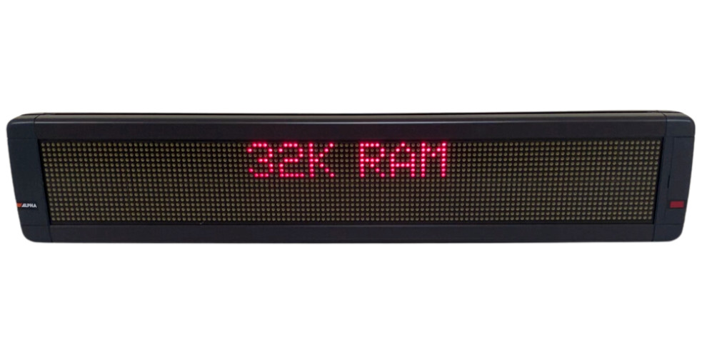 Adaptive Micro Systems Alpha 4120C Message Display Sign Digital Scrolling 40&Prime;