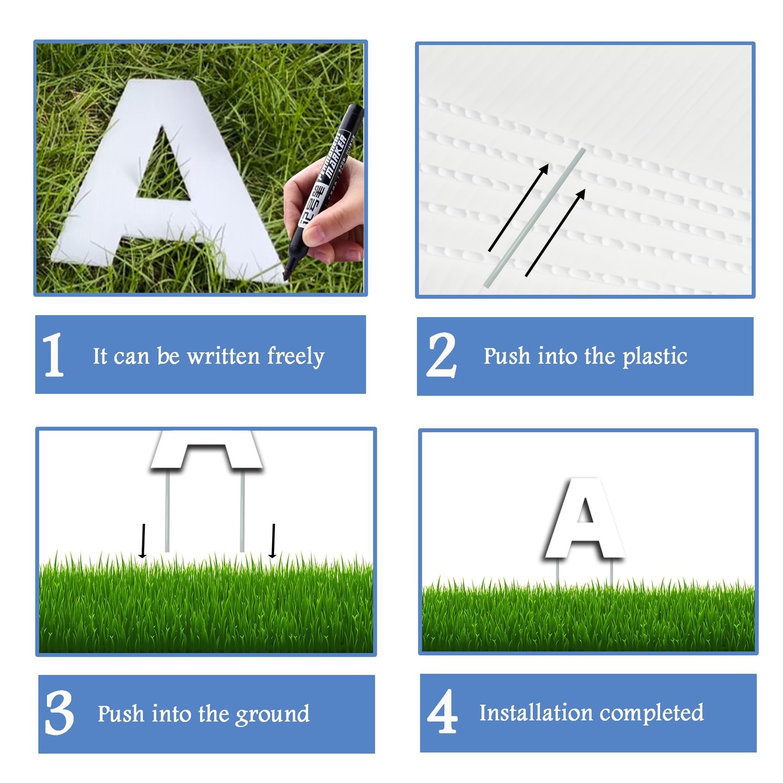 10Pcs ESTATE SALE Signs, 14&Prime; x 13&Prime; ，White Corrugated Plastic Board Outdoo