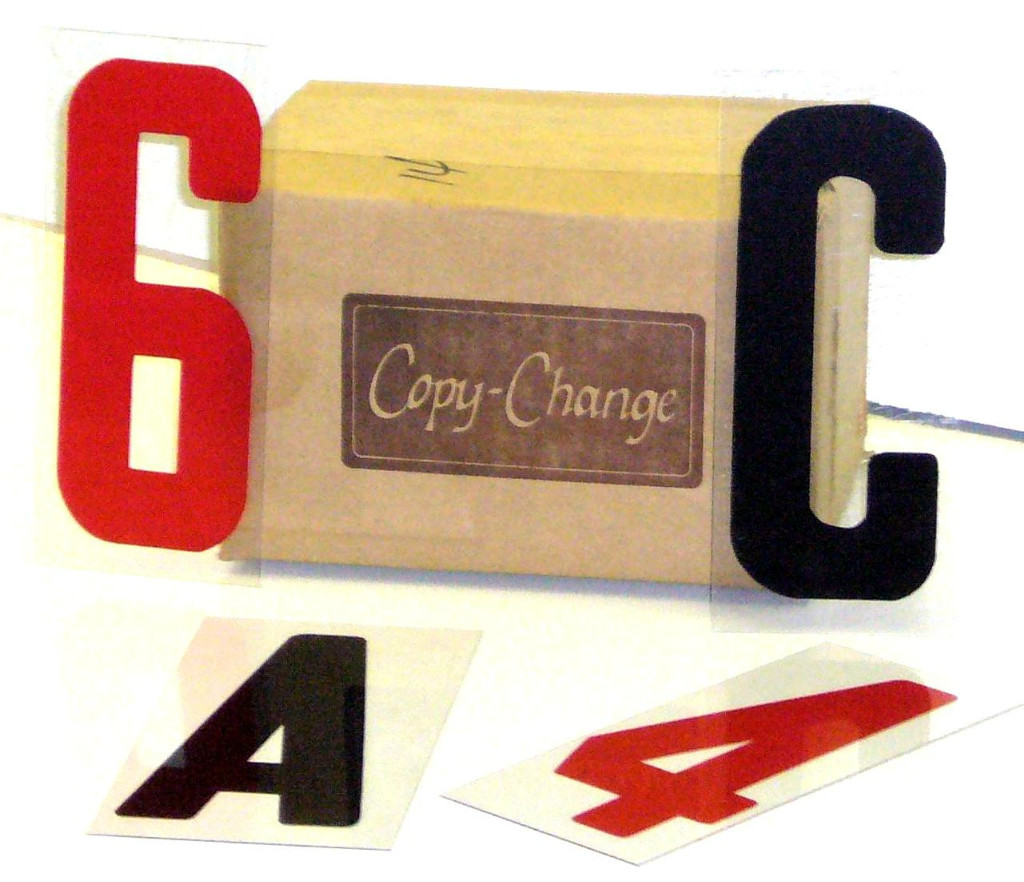 6&Prime; Flex Change Plastic Letter Set 4 Custom Message Sign