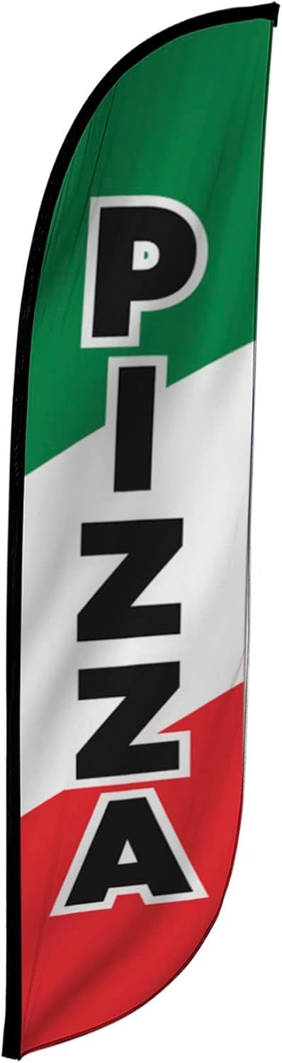 LookOurWay Feather Flag Banner – 12 Feet Tall Advertising Flags for Outdoor Busi