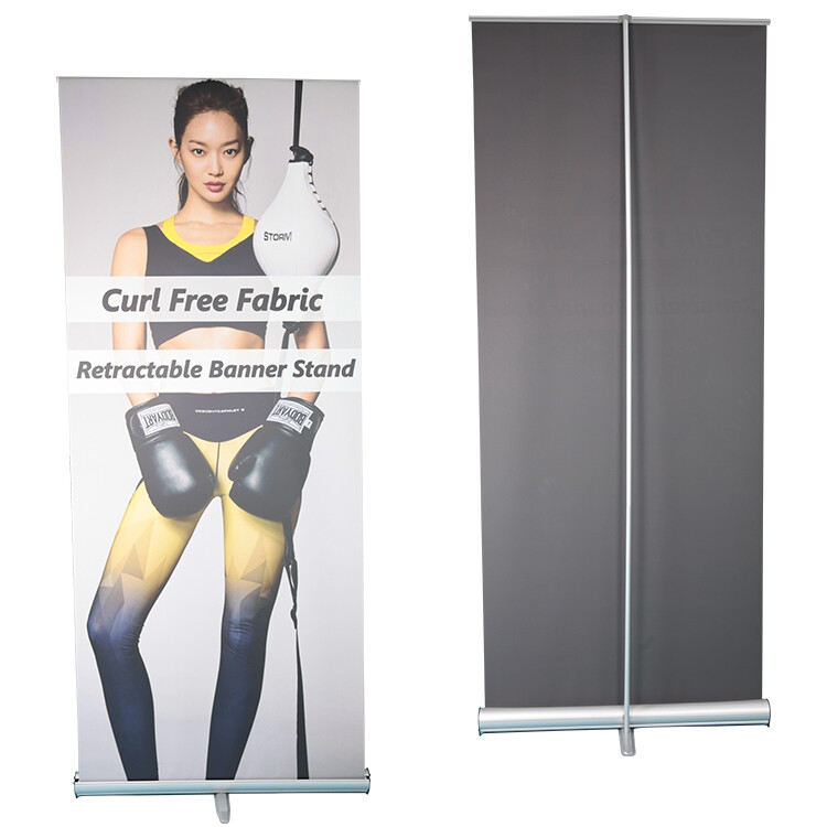 Inkjet Printing Curl-free Fabric Banner 36&Prime; 38&Prime; 63&Prime; roll for Roll up Stand
