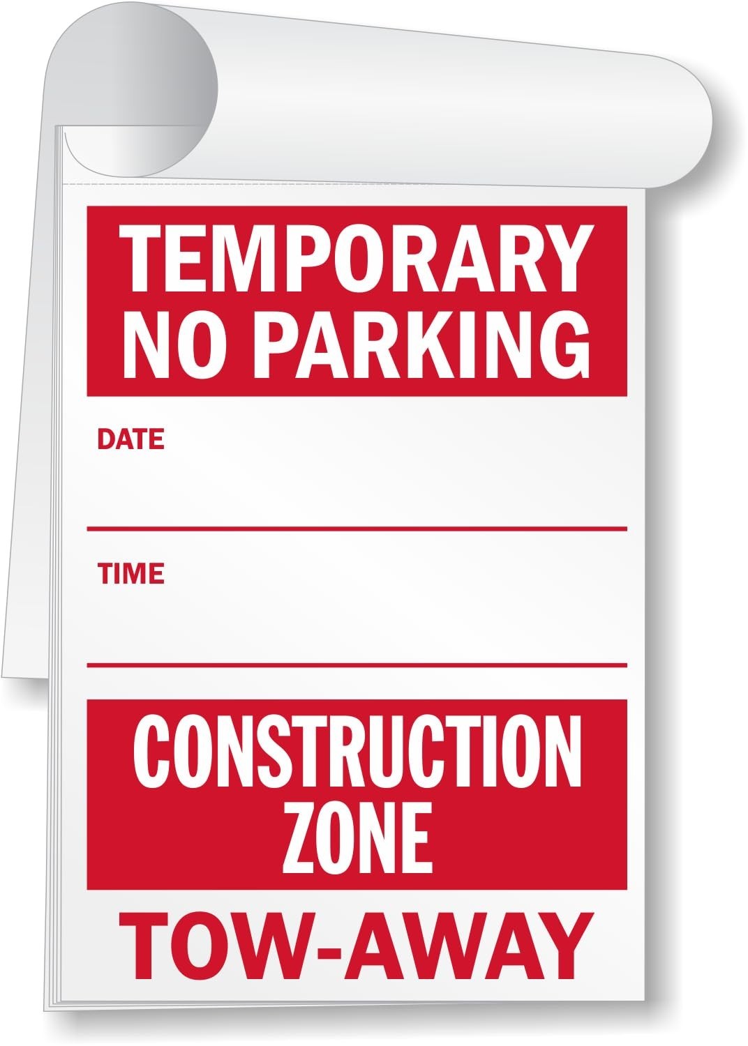 Rip-Out Sign Book for Construction Zone | 20 Sheets | 14×10