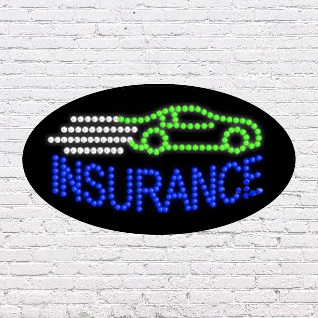 LED Insurance Sign | Light Up Sign | 15&Prime;H x 27&Prime;W x 2&Prime;D