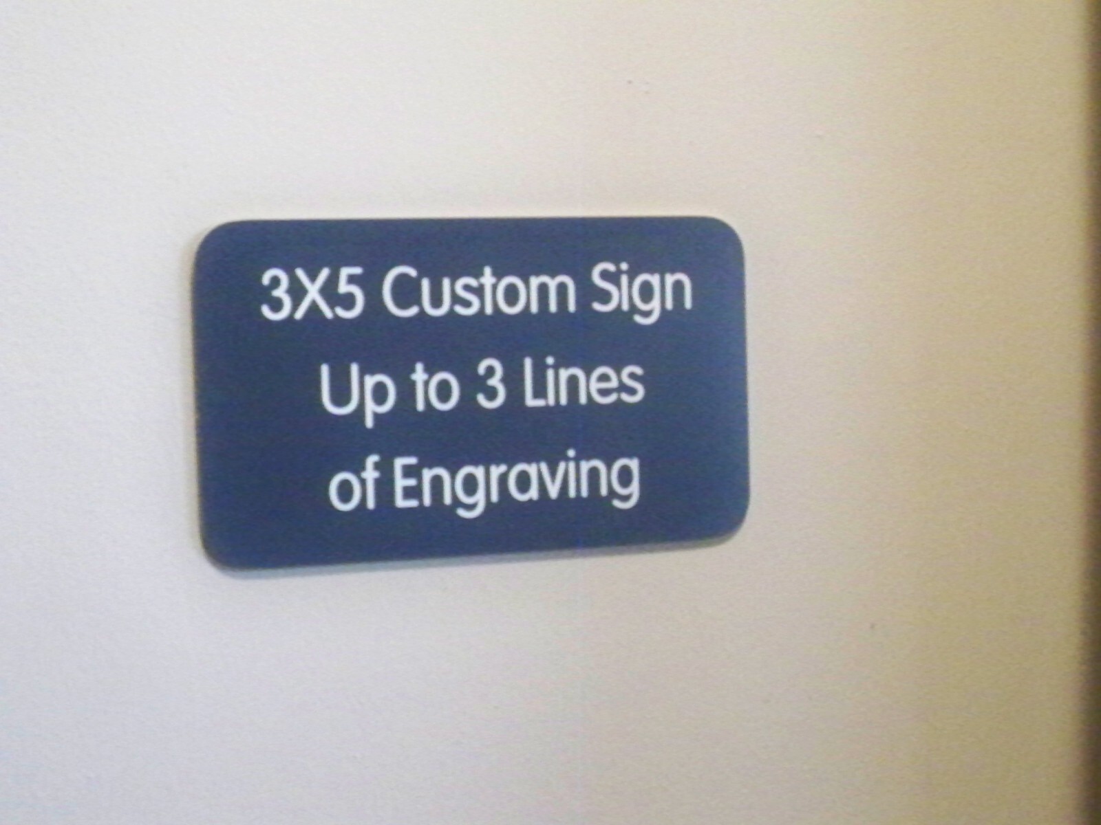 Custom Engraved 3×5 Gray Business Suite Sign Home Office Small Wall Door Plaque