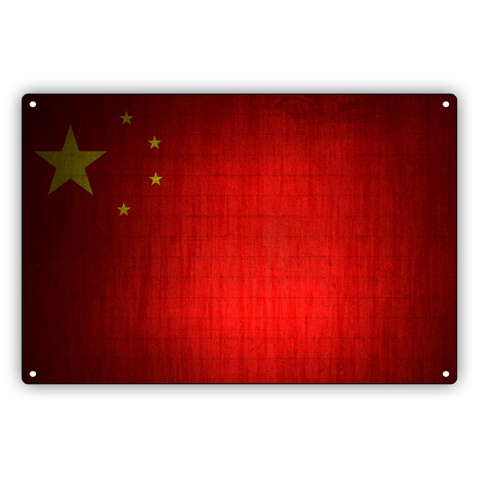 China Country Flag Vintage Look Wall Art Decor Novelty Aluminum Metal Sign