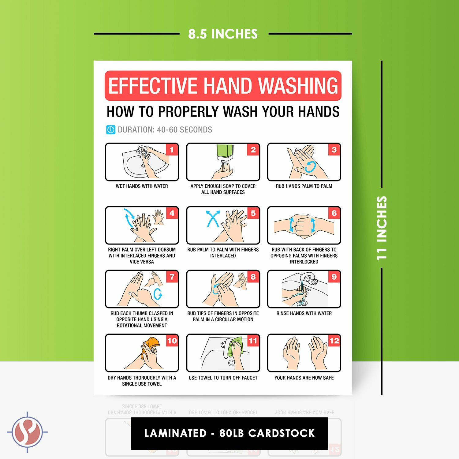3-in-1 Laminated Safety Sign Set – Tear-Proof Moisture and Heat Resistant