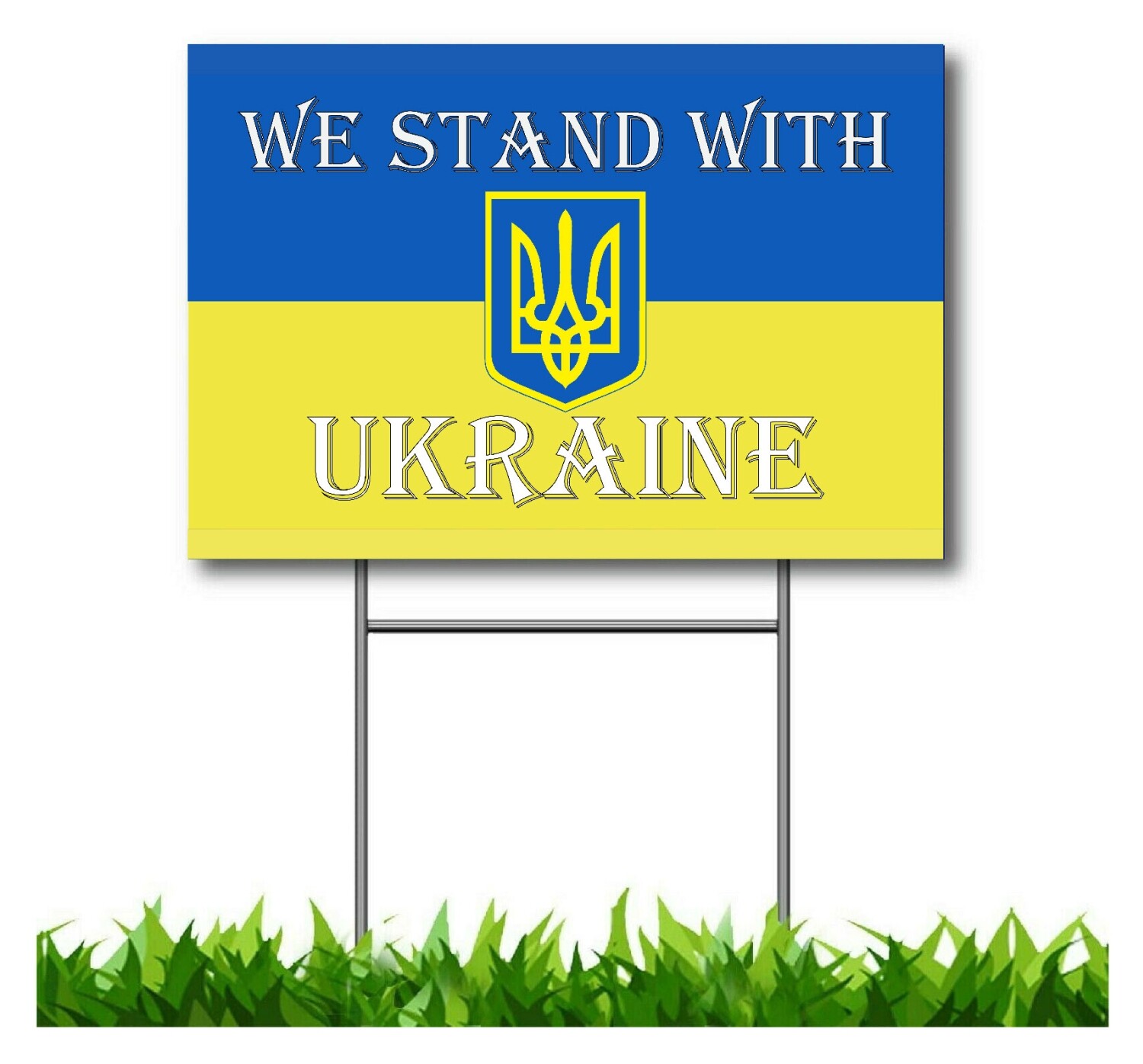 Ukraine Flag Ukranian 12×18&Prime; WITH FREE STAKES MADE IN USA FAST SHIPPING