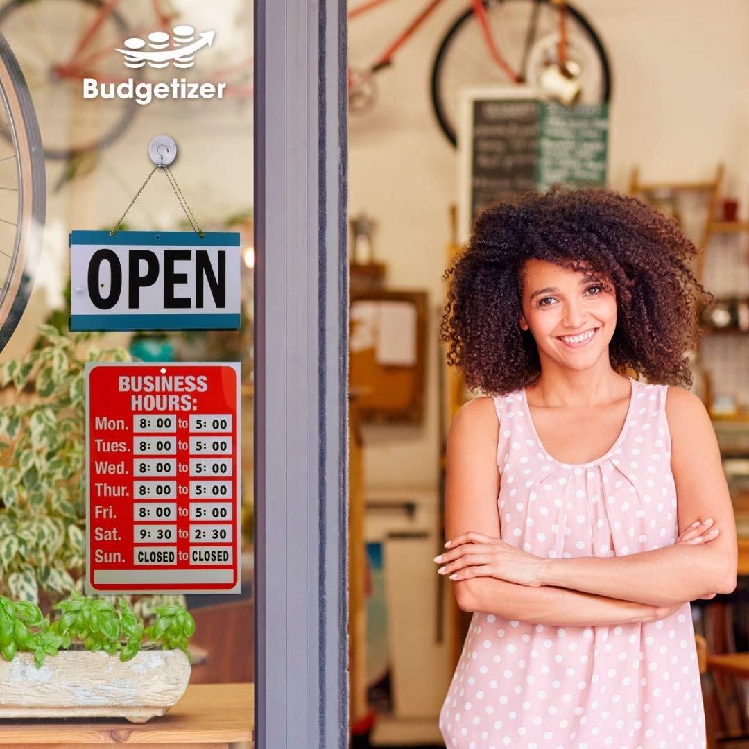 Open Signs for Business, Bundle of Office Hours (24 x 36) inch, Multicolored