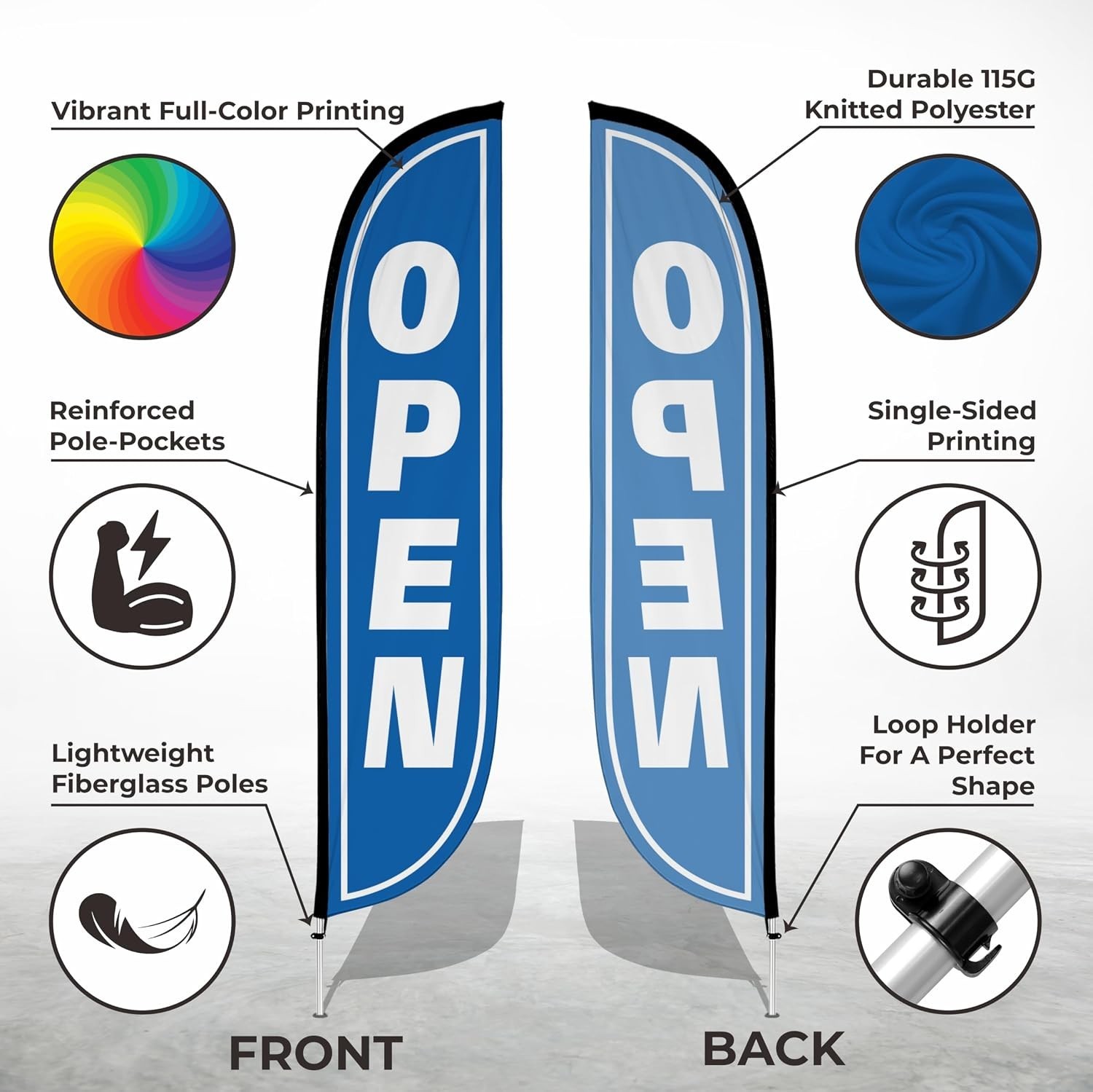 Grand Opening Advertising Flag – Business Promotion