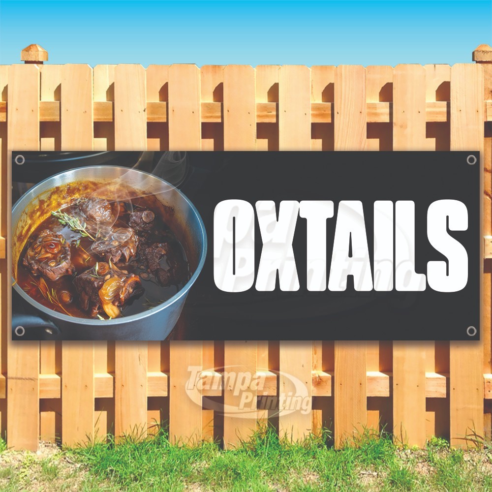 OXTAILS Advertising Food Farm Snack Vinyl Banner Flag Sign USA SB10578