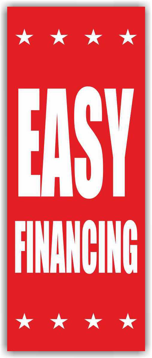 EASY FINANCE Advertising Banner Vinyl Mesh Sign Used Car Auto Sales Lot credit