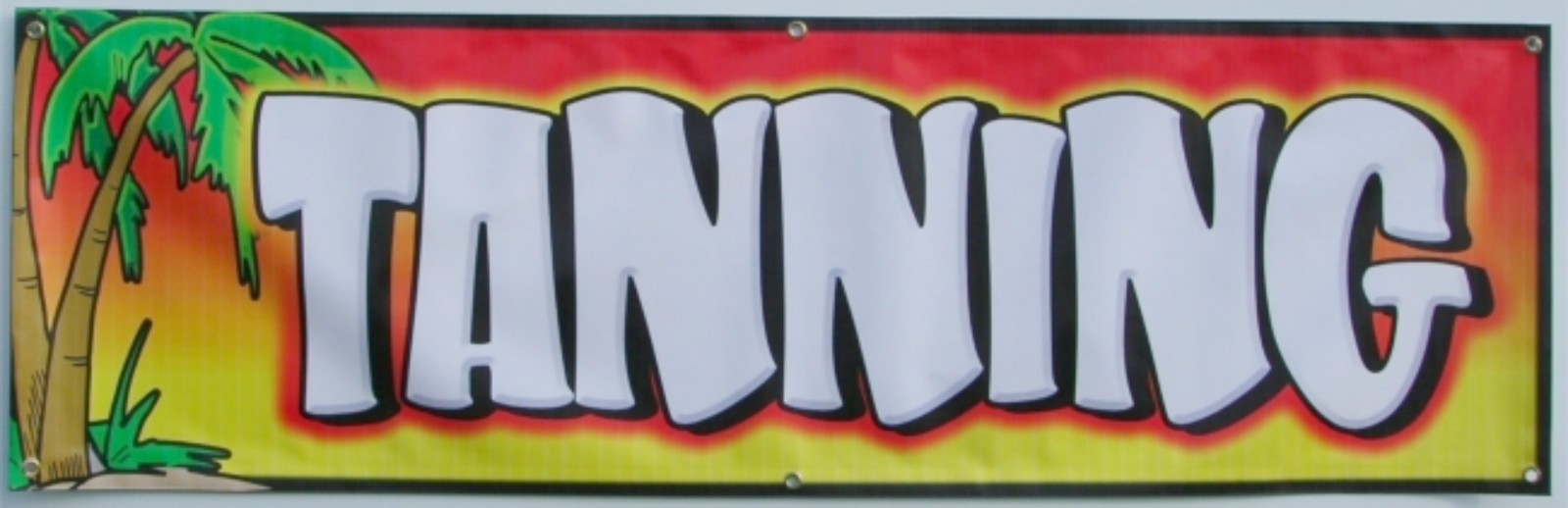 Tanning Vinyl Banner Sign – Salon Spa – 15oz Heavy Duty