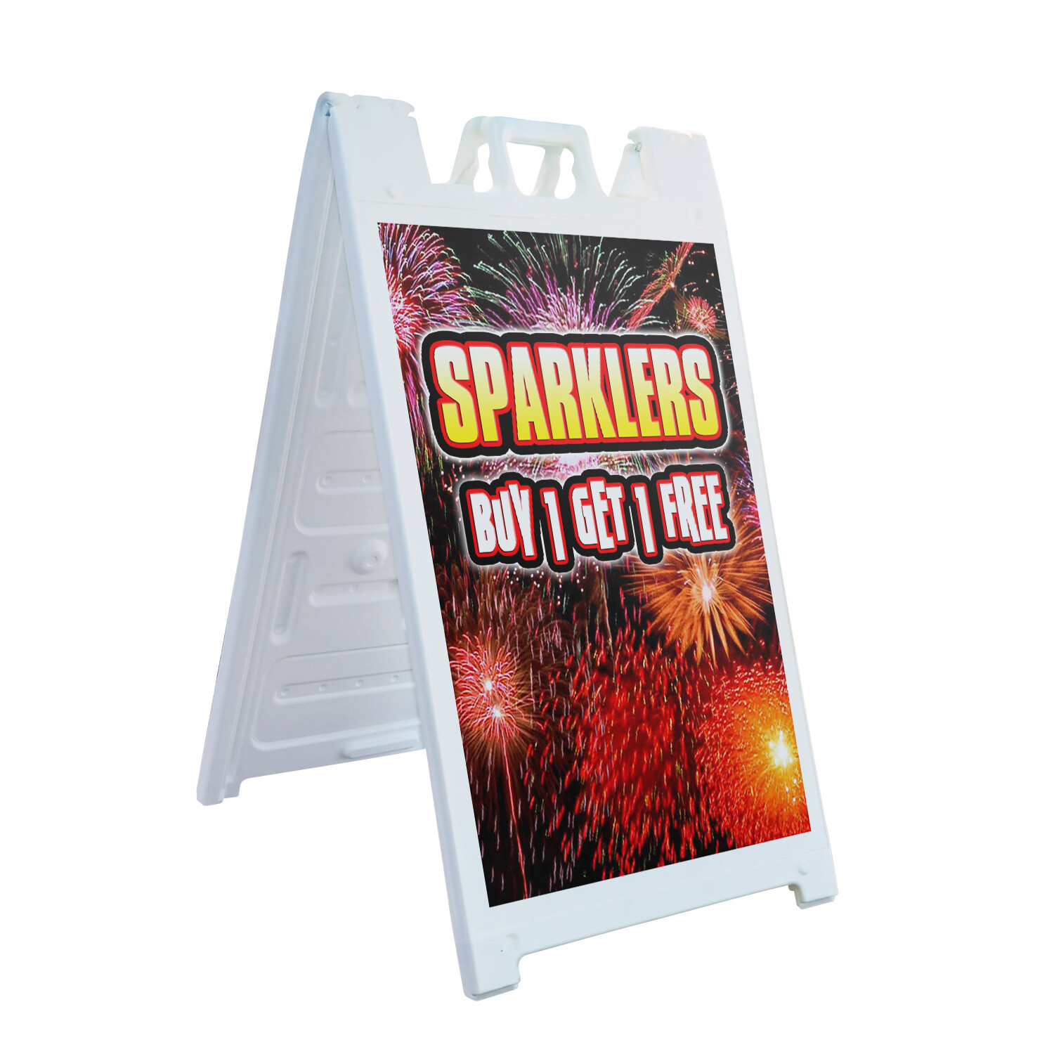 A-frame Sidewalk Sparklers Buy 1 Get 1 Free 24&Prime; x 36&Prime; Double Sided A-Frame Sidew