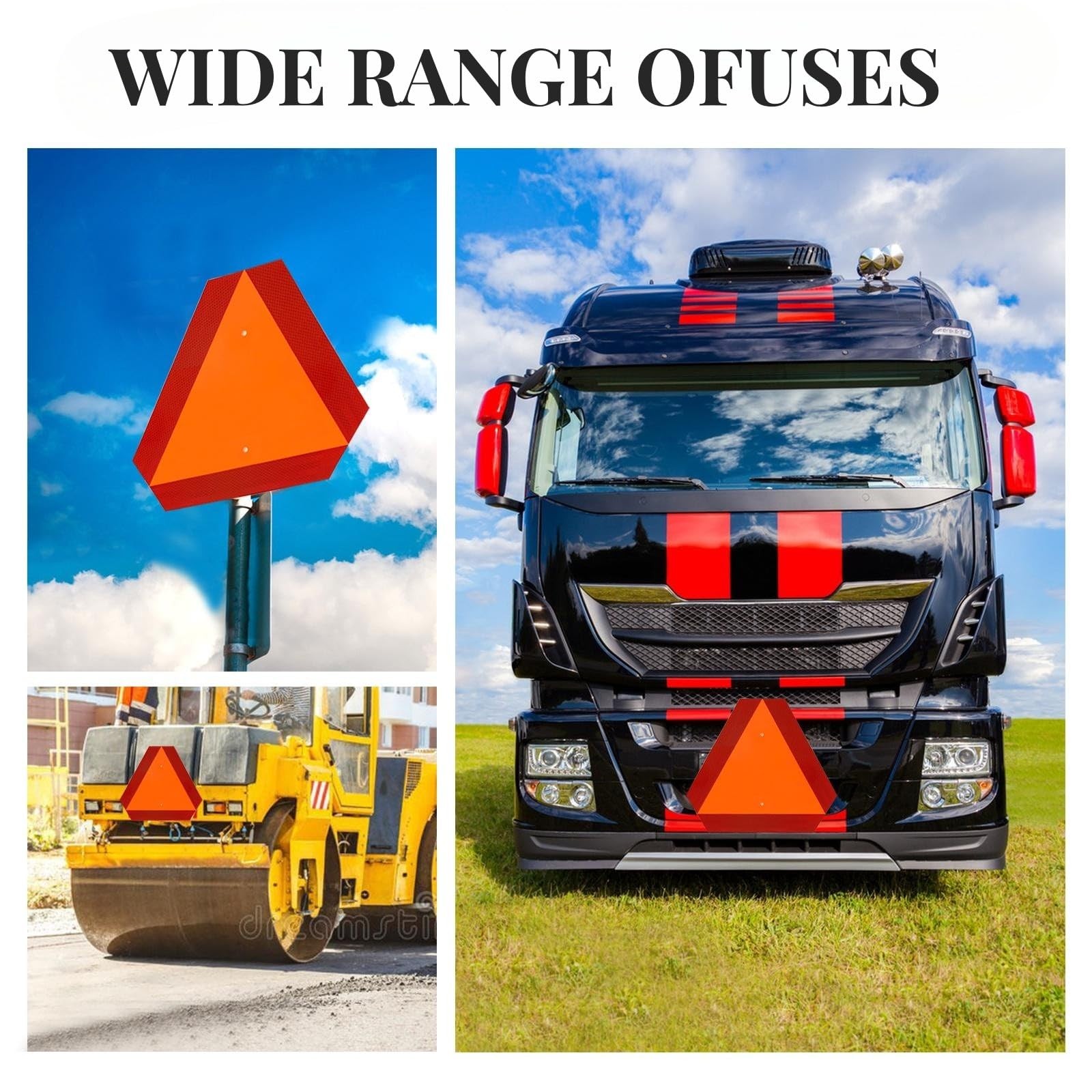 Slow Moving Vehicle Sign,Slow Moving Vehicle Triangle Golf Cart Accessoriesï¼…