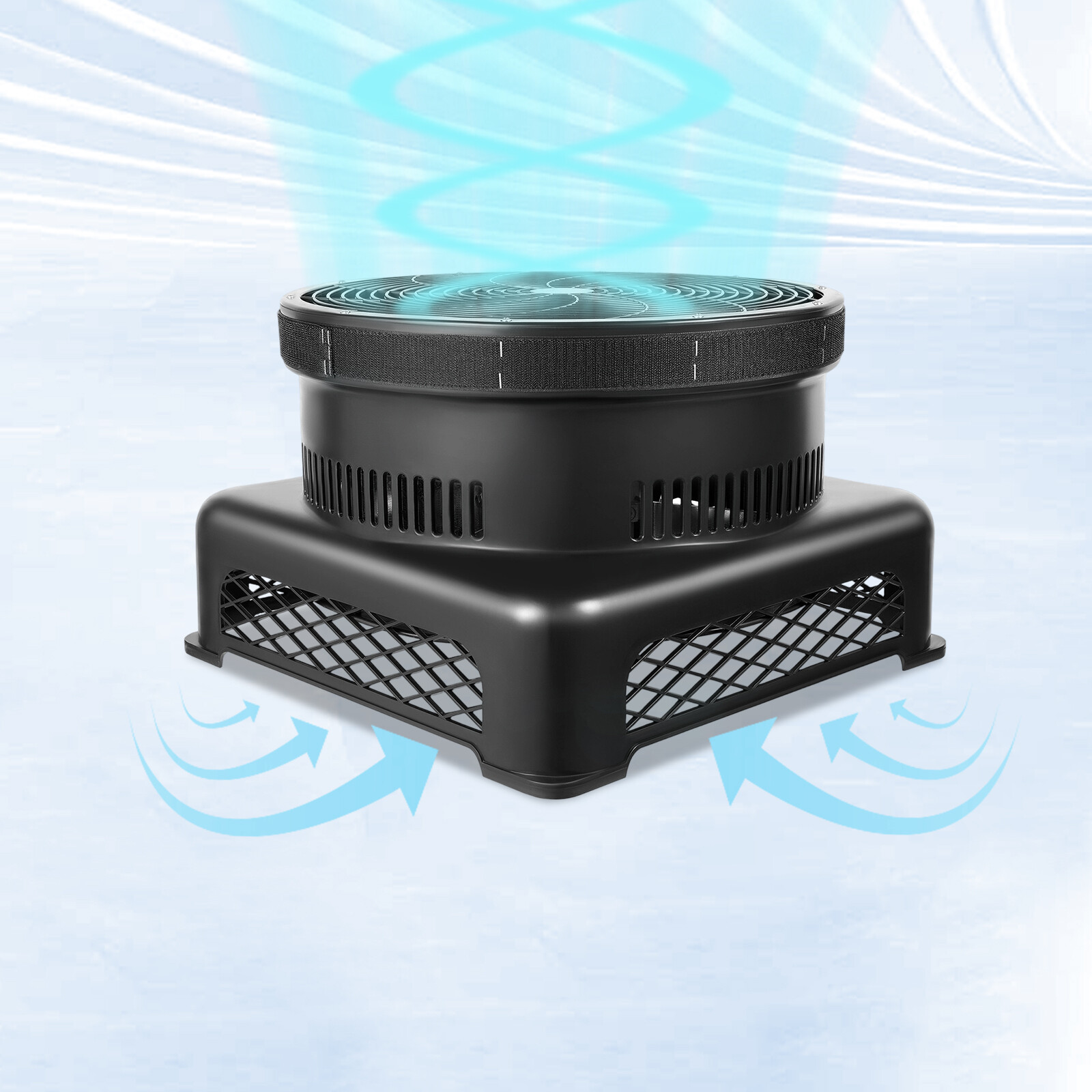Air Blower Fan for Inflatable Wind Dancer Tube Man Fly Guy Sky Puppet Black