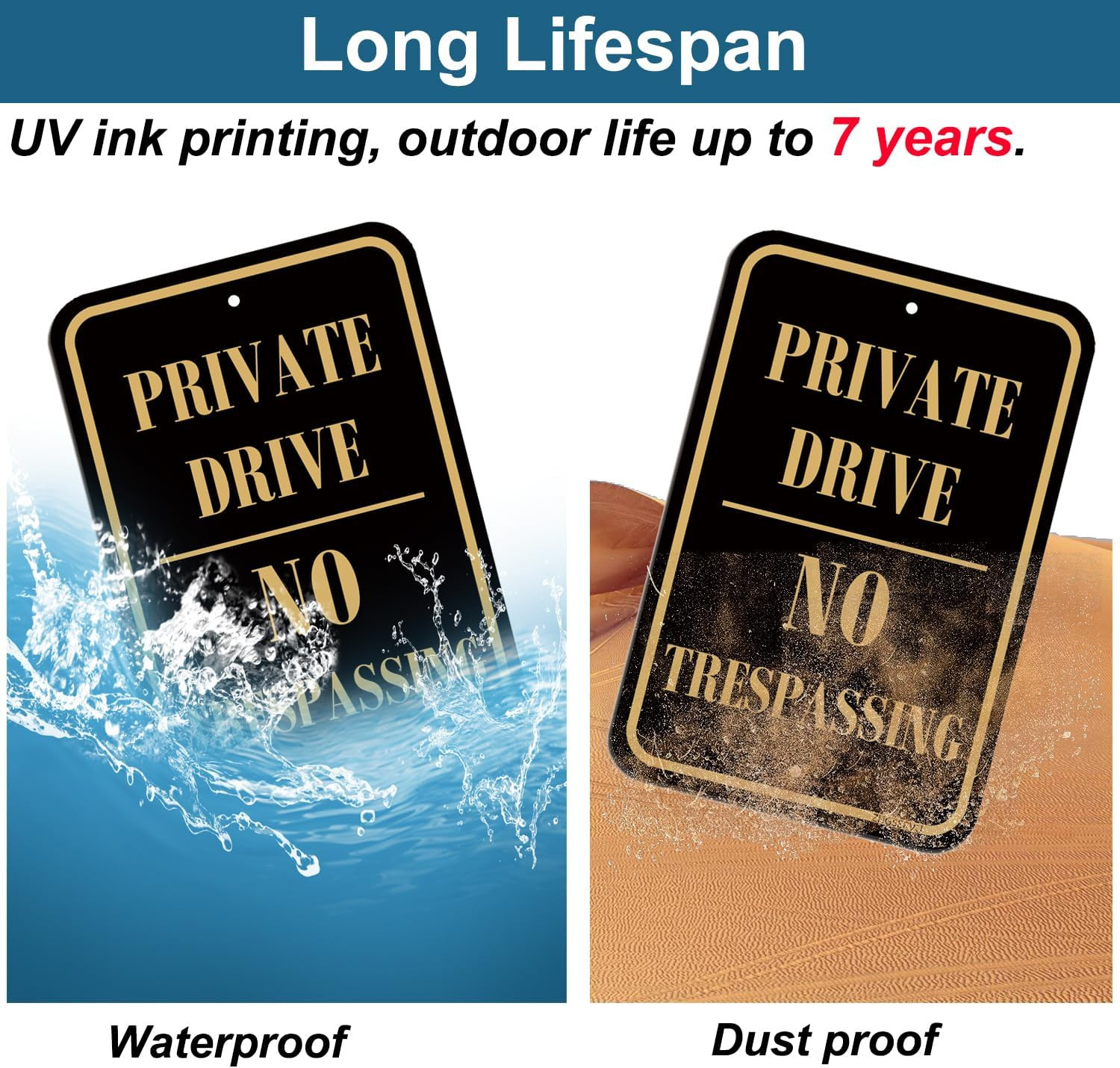 Private Drive No Trespassing Signs 4 Pack 12 X 18 Inches Private Driveway Sign