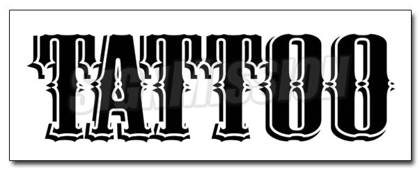 TATTOO 2 DECAL sticker shop artist gun neon storefront promotional marketing