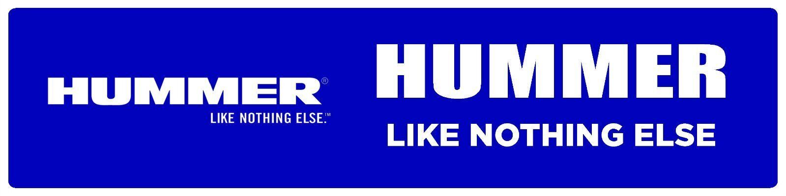 Hummer | Branded Premium Decorative Display Sign | 6&Prime;h x 24&Prime;w