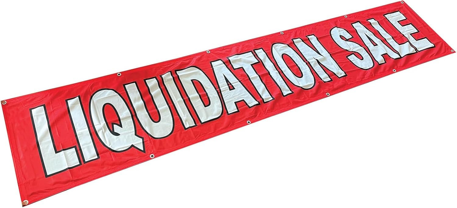 2×10 feet LIQUIDATION SALE Banner Polyester Fabric Sign W/ Grommets rb