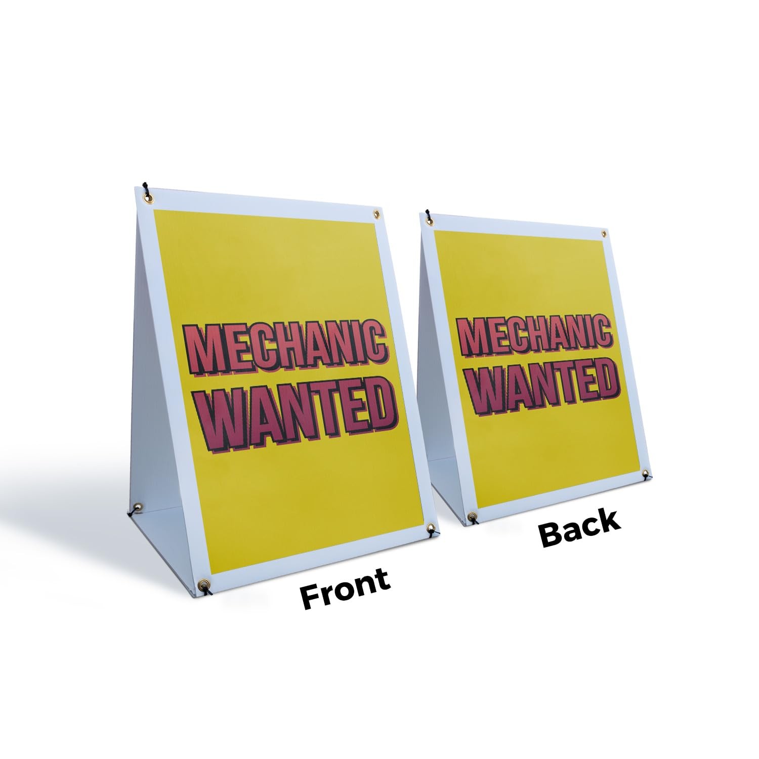 Signmission Mechanic Wanted Sidewalk Sign 24 Inch X 36 Inch A-Frame Images On