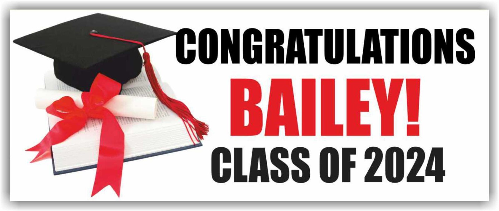 CLASS OF 2024 Advertising Banner Vinyl Mesh Sign School University Graduate