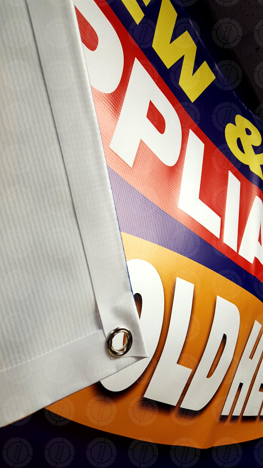 NEW & USED APPLIANCES SOLD HERE Banner Open Sign Display Fix Repair Service Shop