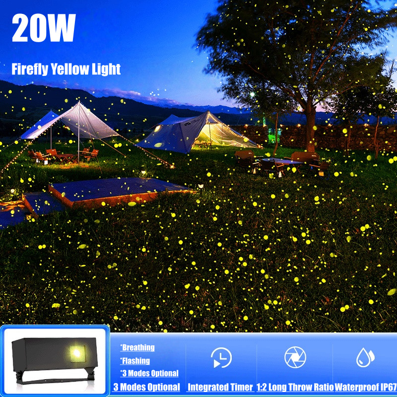 20W/40W/50W Outdoor Dynamic Firefly Laser Starry Sky Projection Light Outdoor