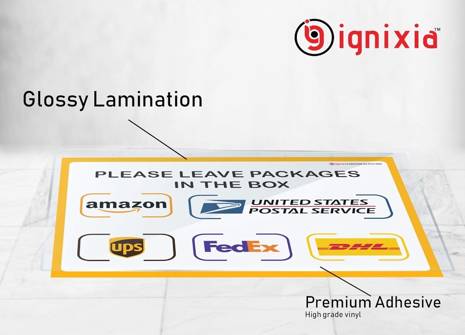 Durable Self-Stick Signs for Package Deliveries – 10×7 Inches, Outdoor Use