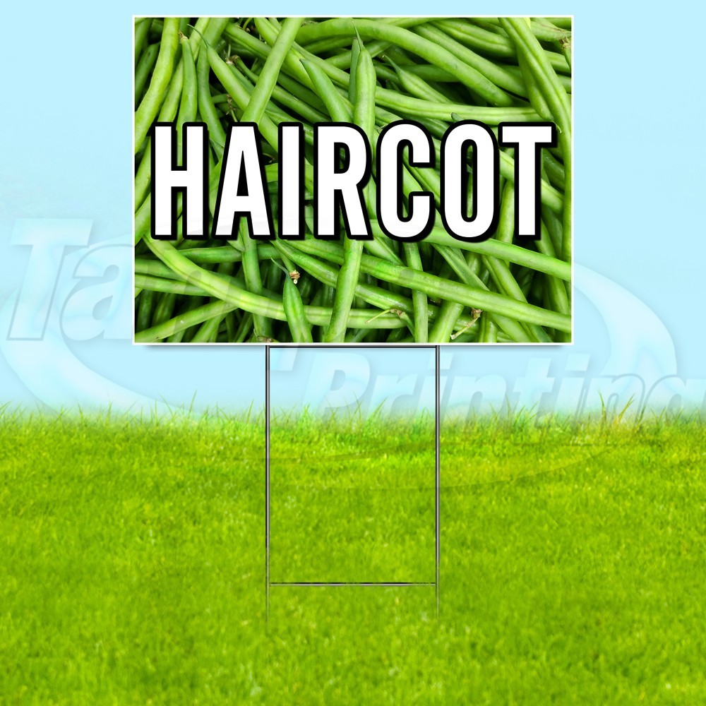 HAIRCOT 18×24 Yard Sign Food Veggies Plastic Corrugated WITH STAKE USA YS08049