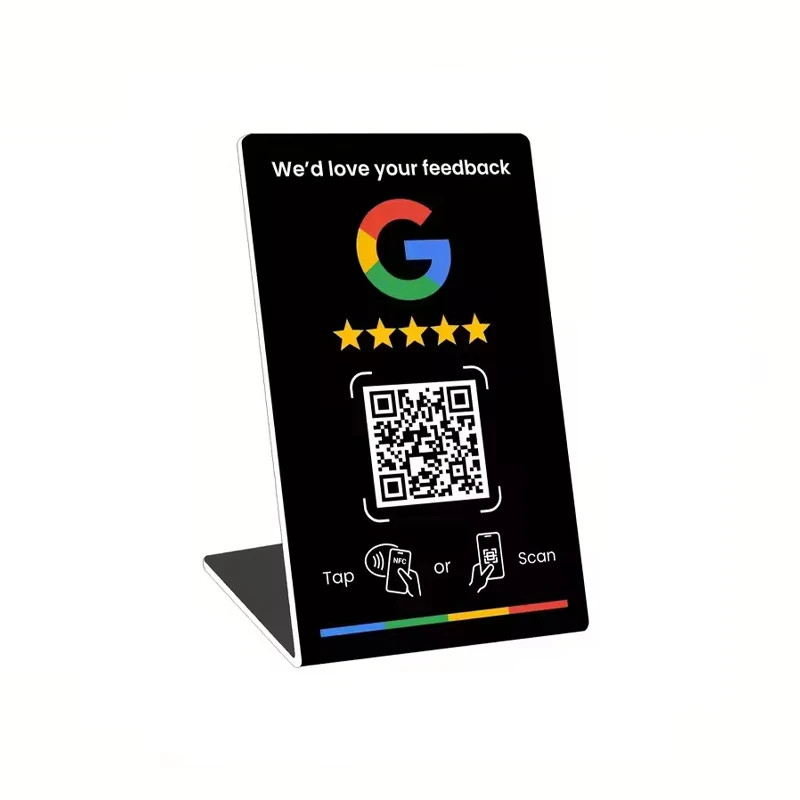 Programmable NFC215 for Google Review Card NFC Station Table 13.56Mhz QR Code Ca