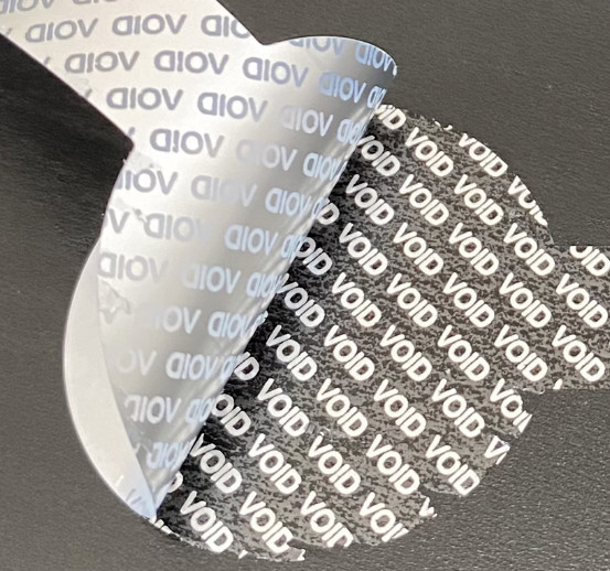 VOID Peel Lollipop Shaped Tamper Proof / Tamper Evident Security Seals