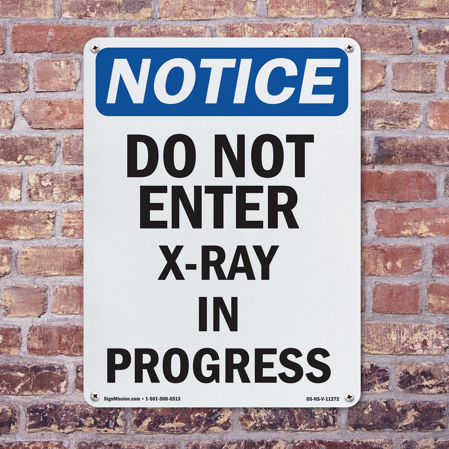 Do Not Enter X OSHA Notice Sign Metal, Plastic, Or Decal – 5 or 10 Pack