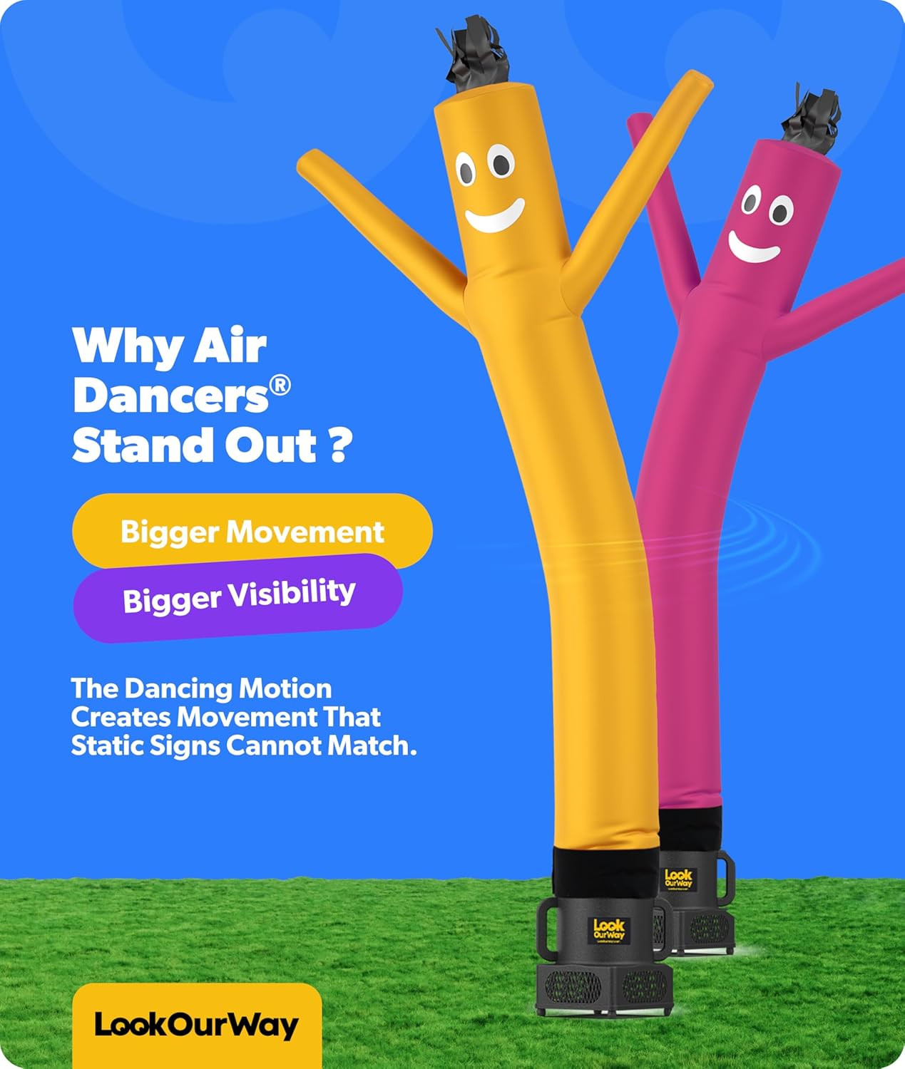 Air Dancers Wacky Waving Inflatable Tube Guy – 7Ft Tall Inflatable Advertising W