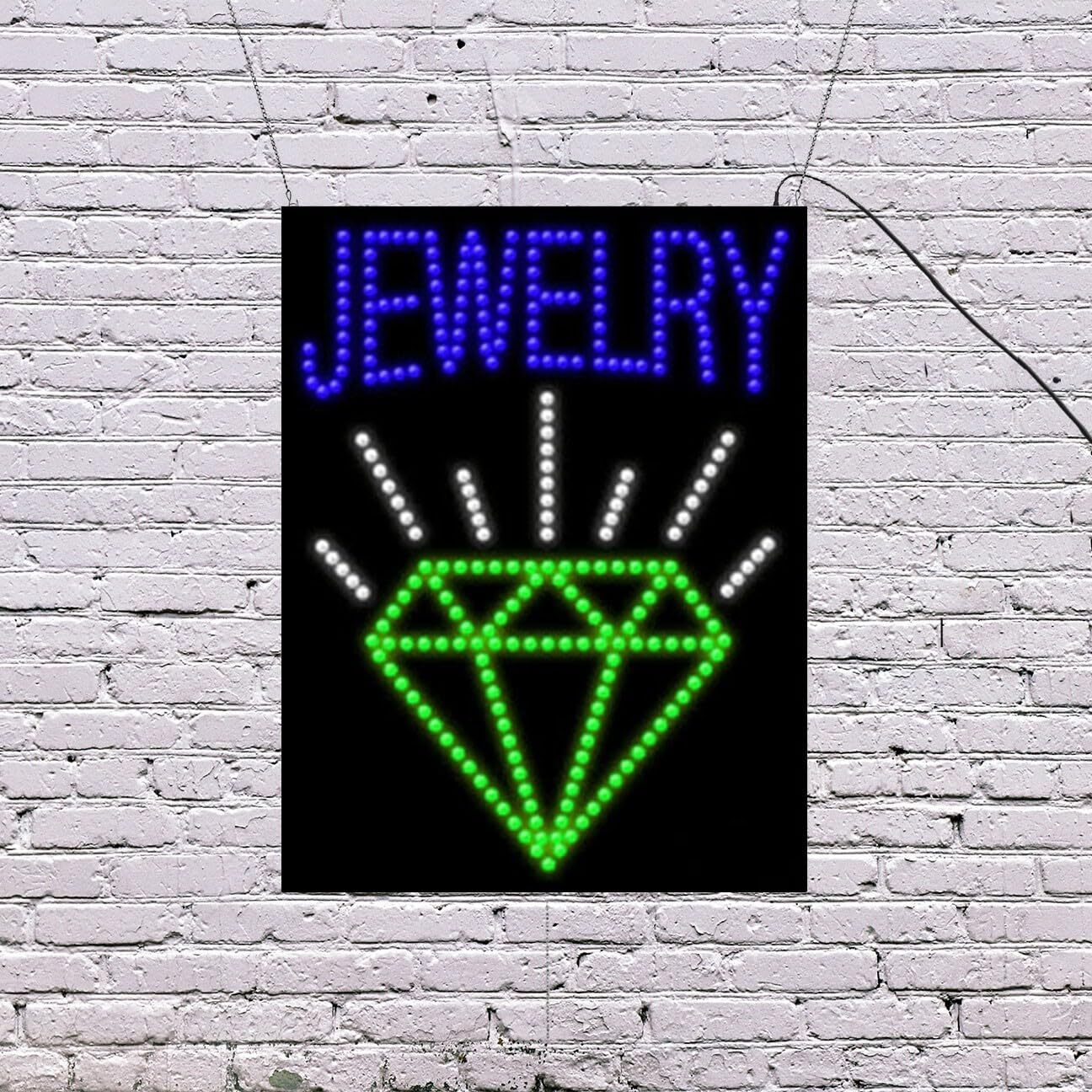 LED Jewelry Sign | Light Up Sign | 26&Prime;H x 20&Prime;W x 2&Prime;D