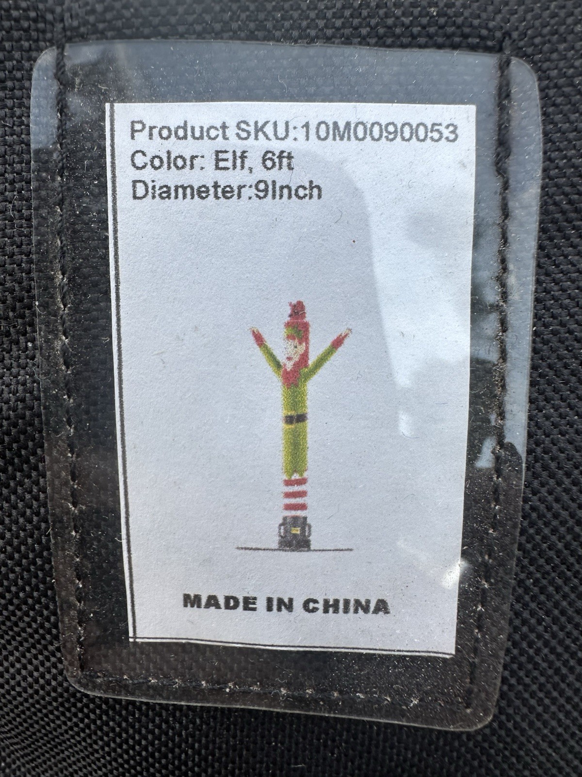LookOurWay 6ft Elf Air Dancer Tube Man w/ 9” Blower 115V Christmas Inflatable