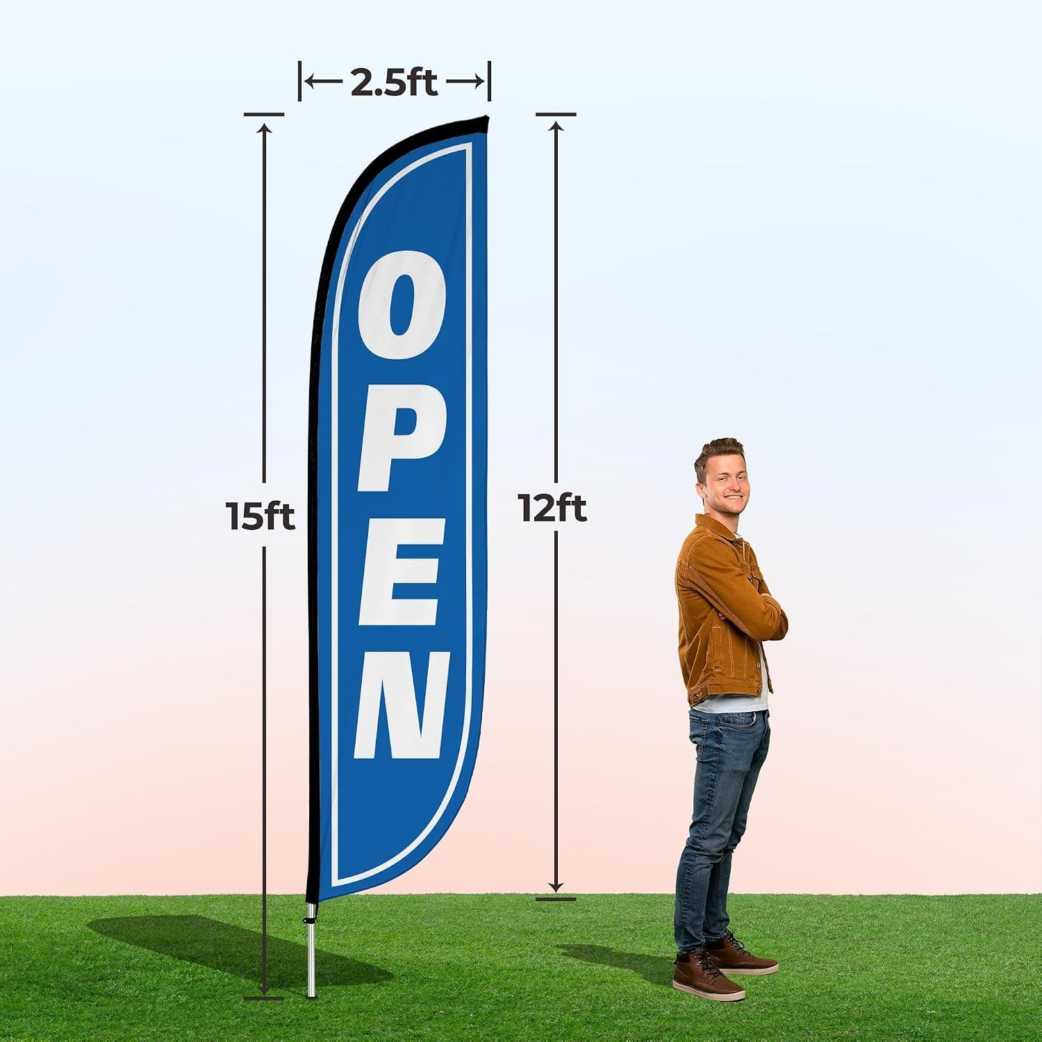 Grand Opening Advertising Flag – Business Promotion