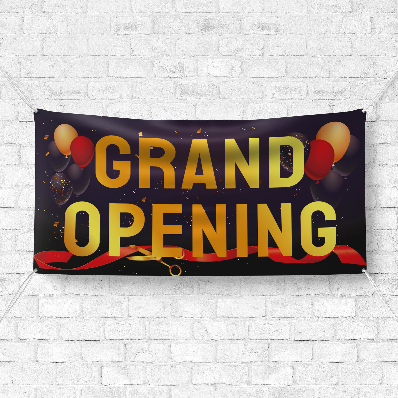 Grand Opening Banner 13 oz Heavy Duty Vinyl Grand Opening Sign – Business