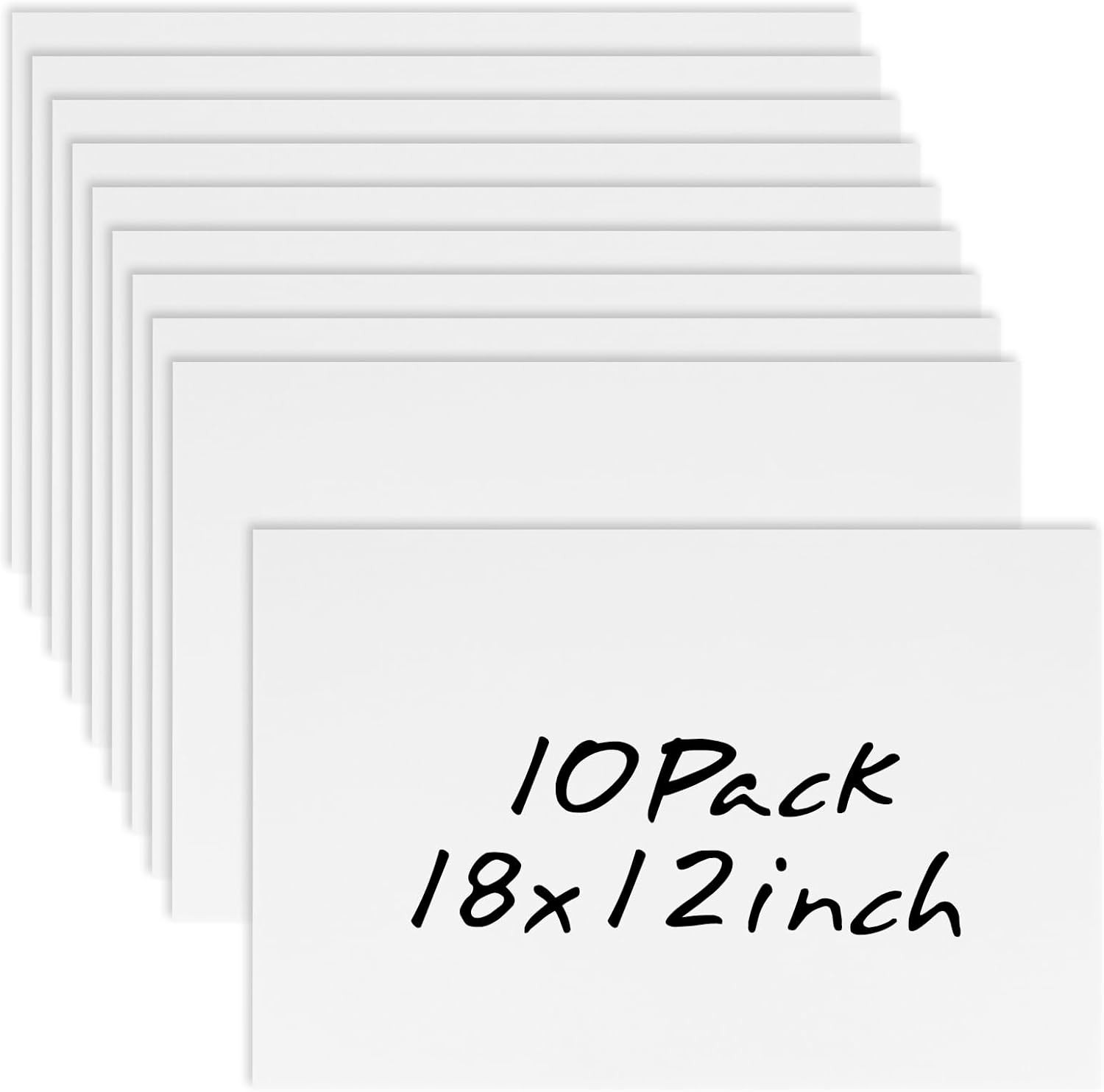10 Pack 18 » x 12 » White Corrugated Plastic Sign Blank Board Double Sided for G