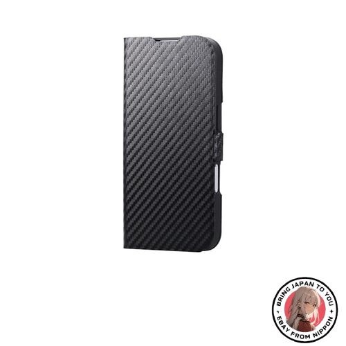New ELECOM iPhone 17 Case UltraSlim Carbon Black PM-A25APLFUCB Slim Lightweight