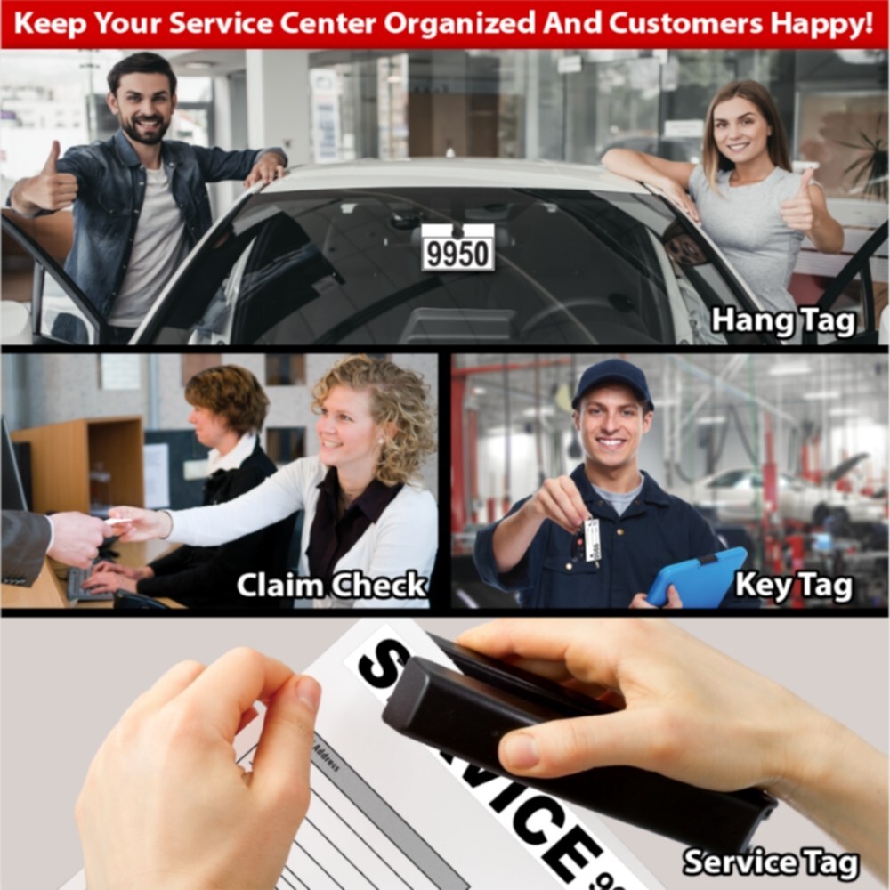 Yellow Service Department Hang Tags Window Tag 1000 Per Box