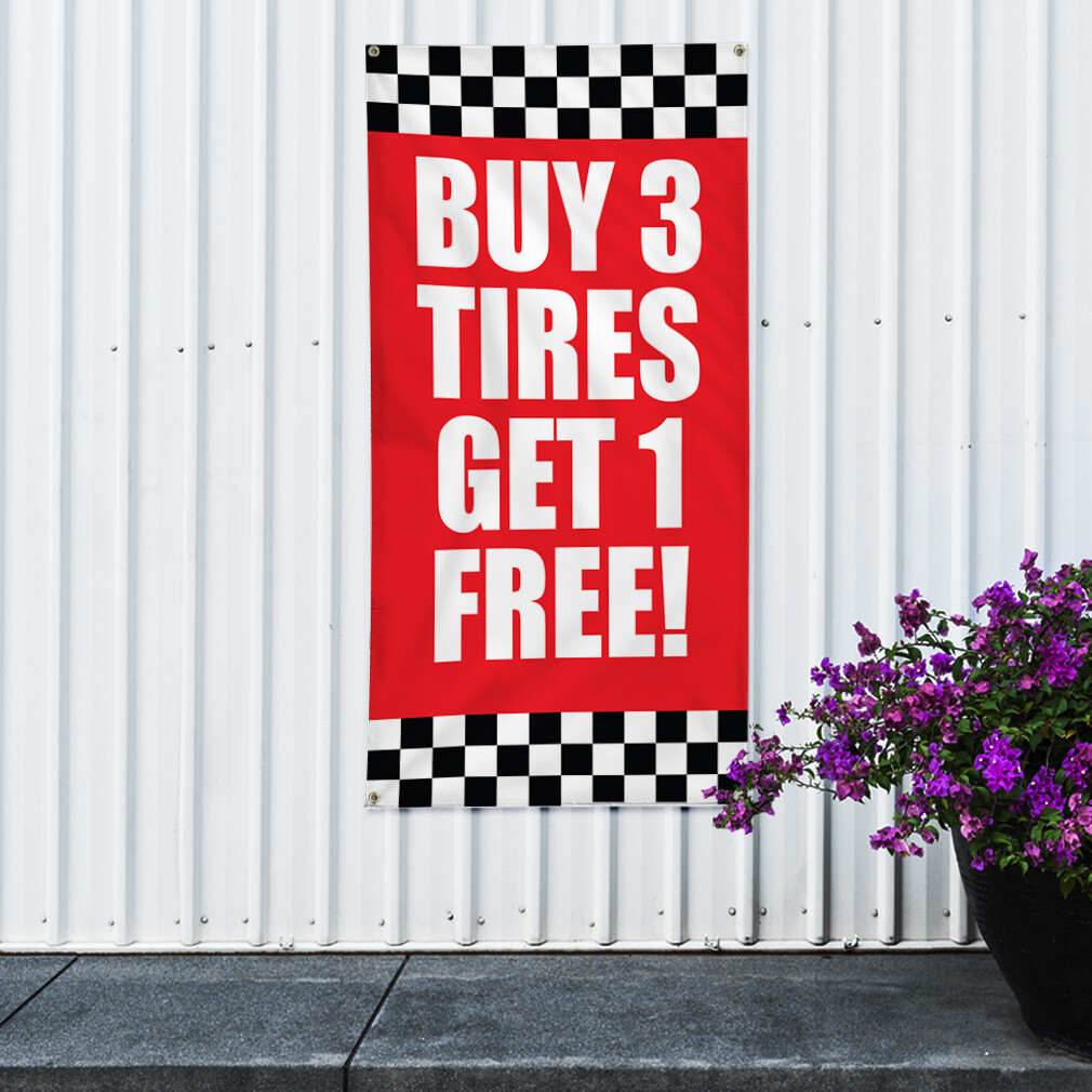 Vertical Vinyl Banner Multiple Sizes Outdoor Weatherproof Industrial Yard Signs