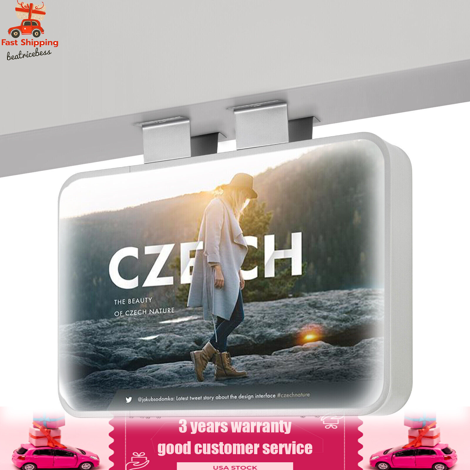 LED Poster Frame Illuminated Backlit Movie Advertisement Poster Frame 55*35cm