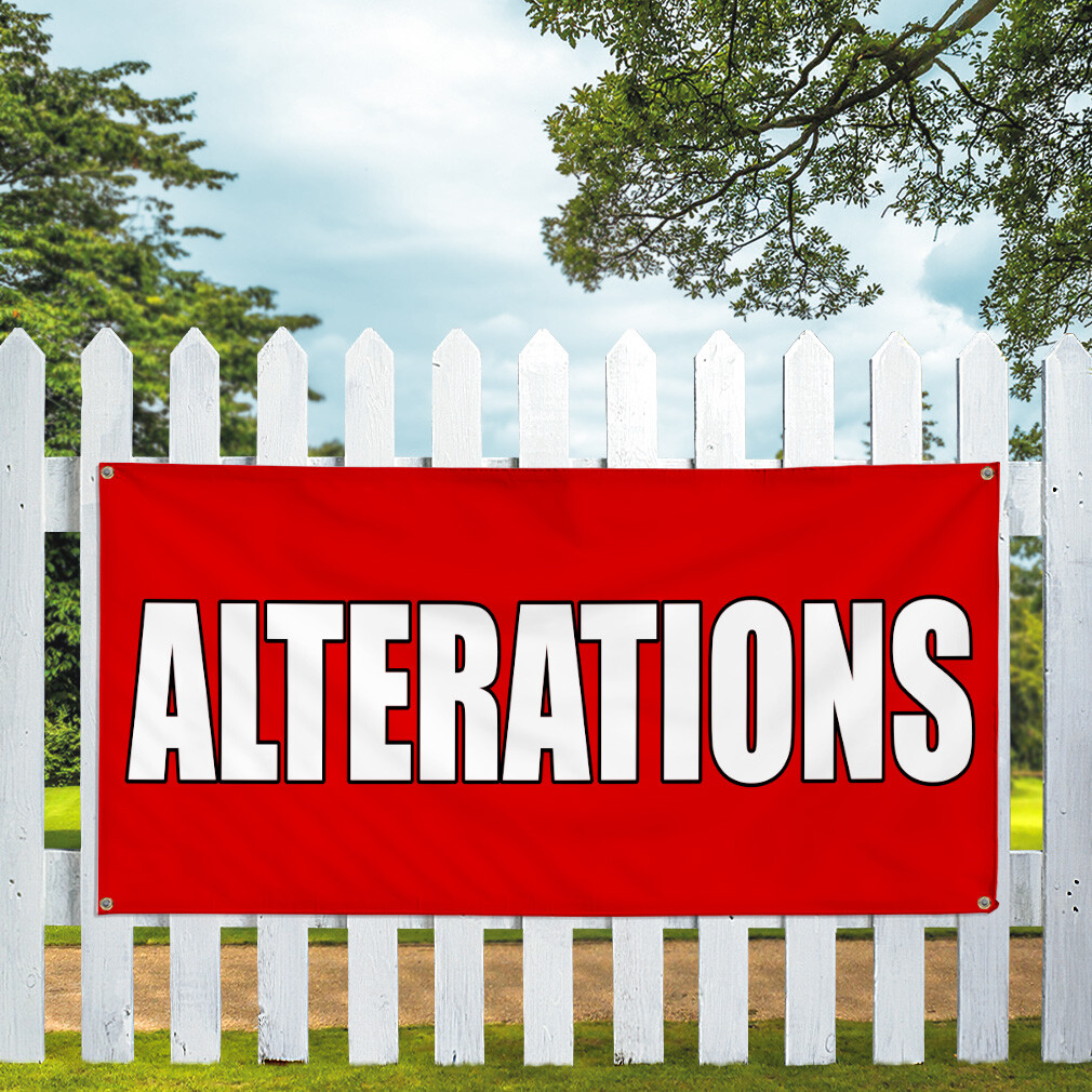 Vinyl Banner Multiple Sizes Alterations Promotion Business Business Outdoor