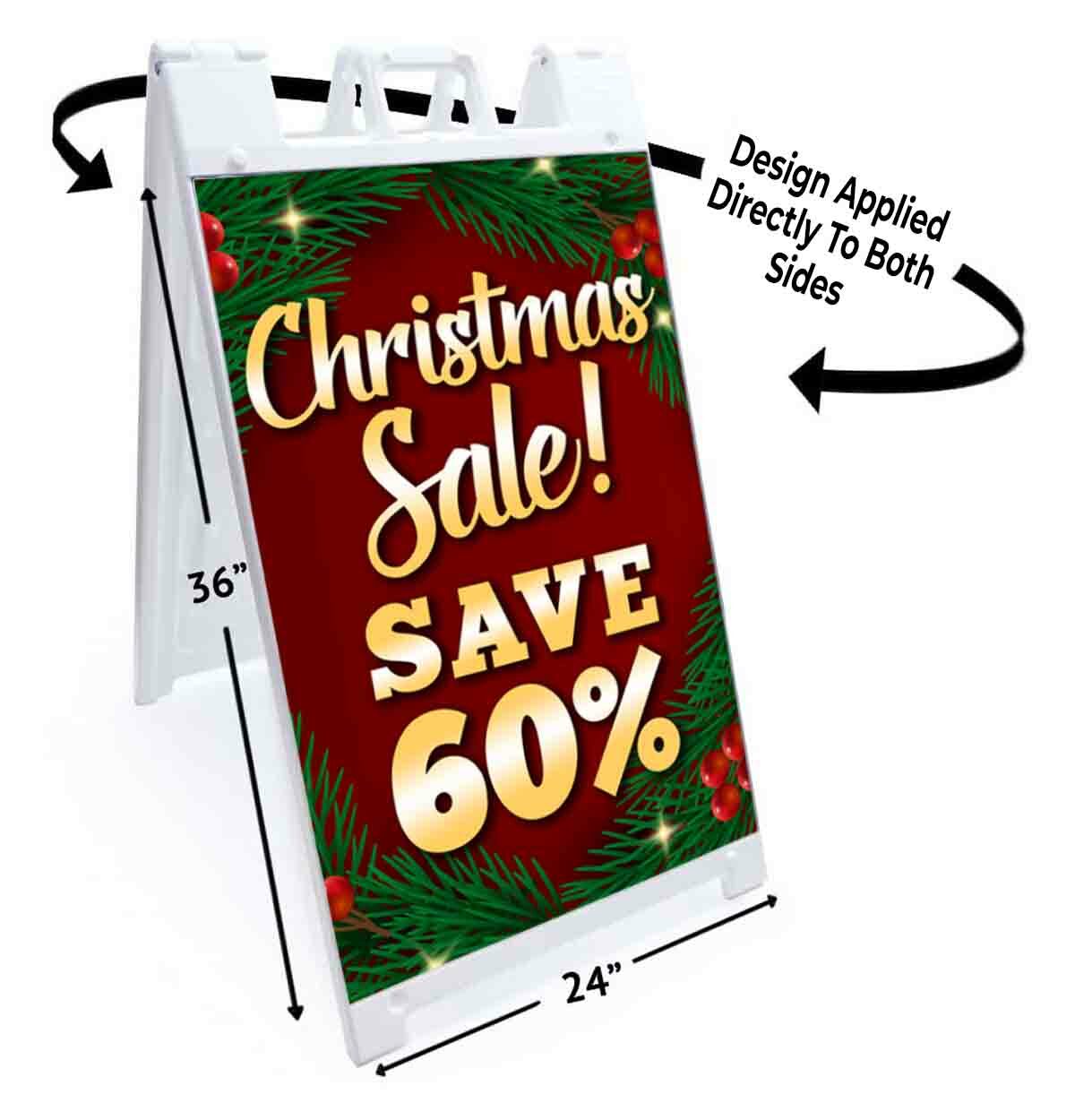 CHRISTMAS SALE SAVE 60% Signicade 24×36 A Frame Sidewalk Sign Double Sided