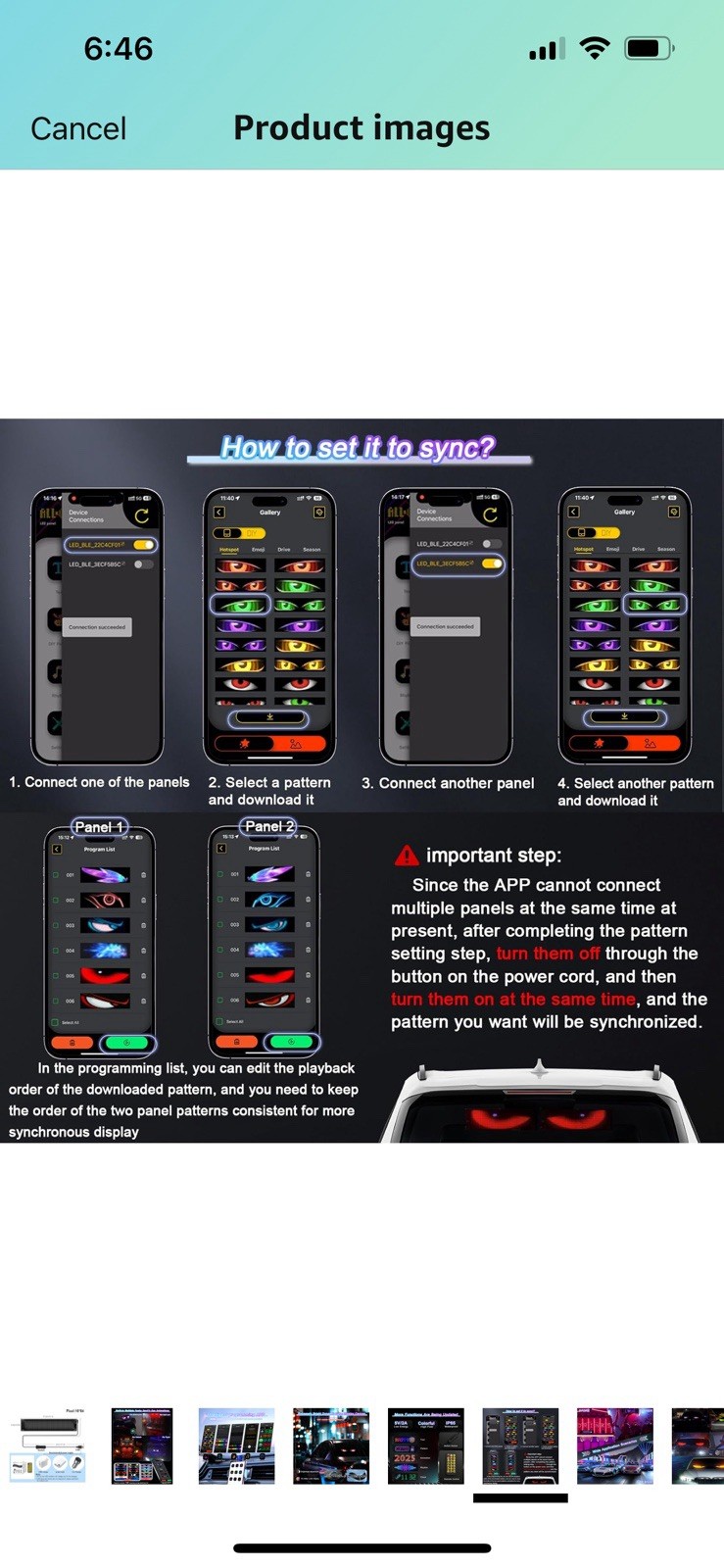 23×5 LED Matrix Panel