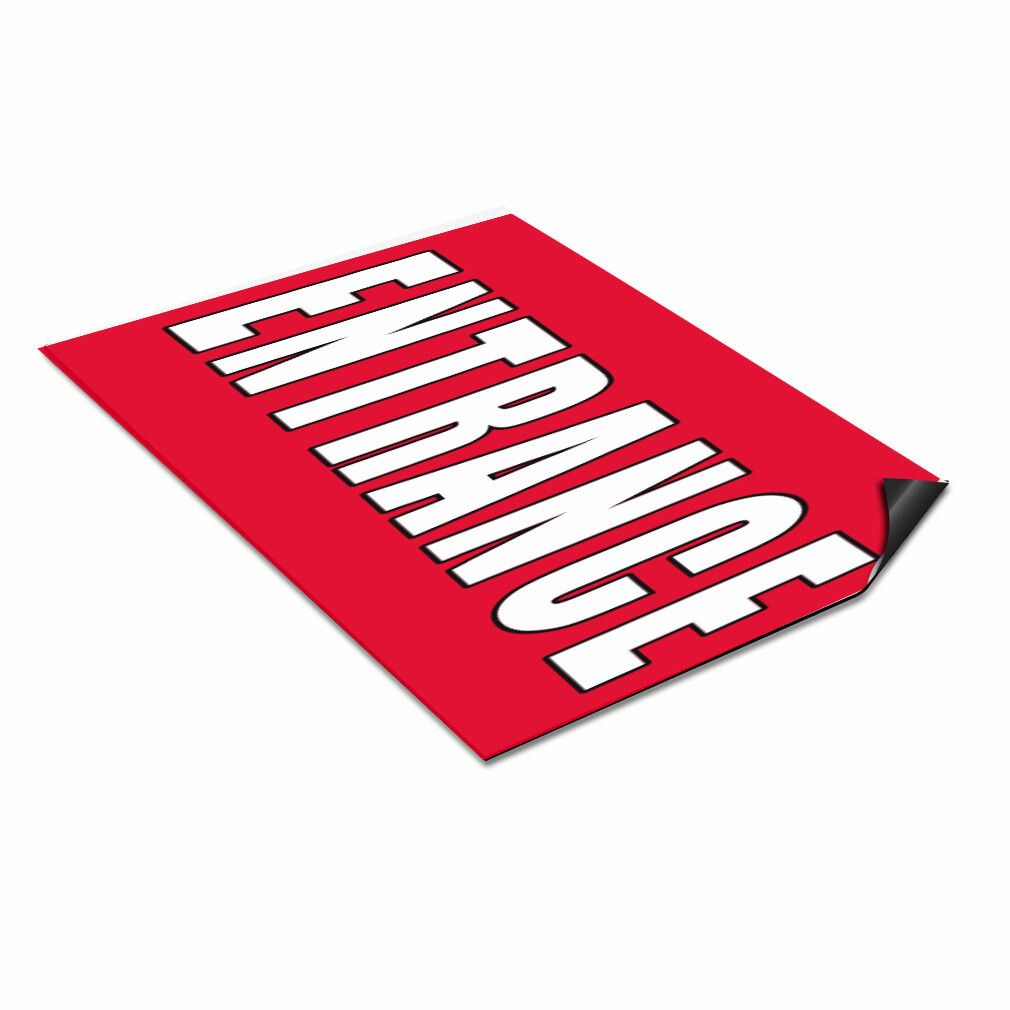 Car Magnet Set of 2 Entrance Promotion Business Car Advertising Industrial Sign