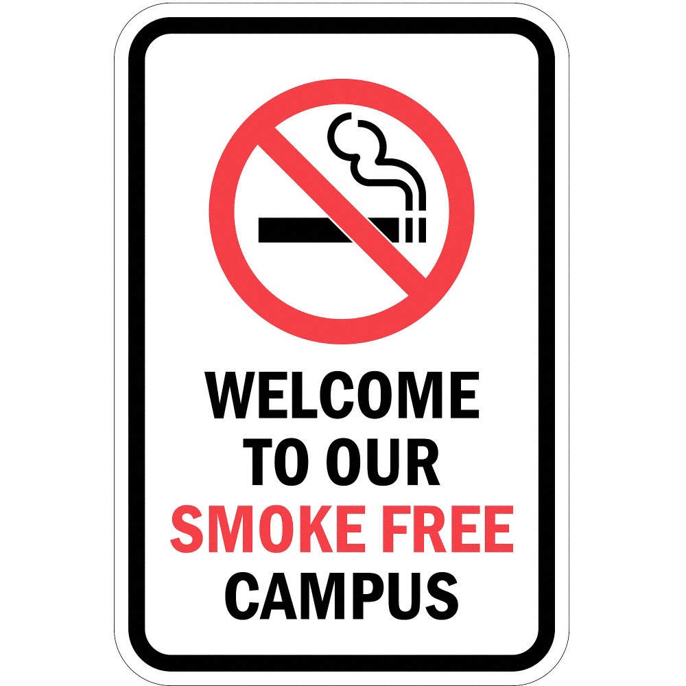 LYLE T1-1094-HI_12x18 Reflective No Smoking Sign,18x12in,Alum 36A893